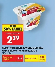 Serek homogenizowany o smaku waniliowym Rolmlecz