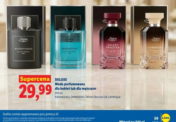 Deluxe Woda perfumowana dla kobiet lub dla mężczyzn