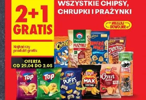 Wszystkie chipsy, chrupki i prażynki
