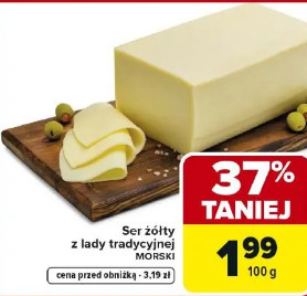 Ser żółty z lady tradycyjnej Morski