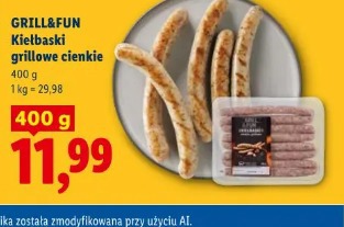 Grill&Fun Kiełbaski grillowe cienkie