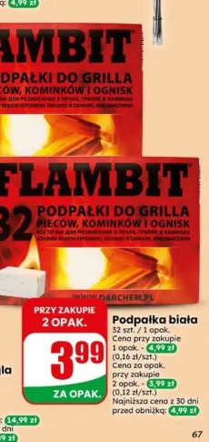 Podpałka biała Flambit