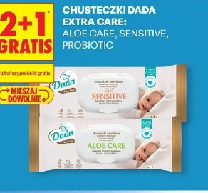 Chusteczki Dada Extra Care Sensitive, Probiotic, Aloe Care