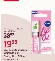 Nivea, pielęgnujący olejek do ust, Candy Pink