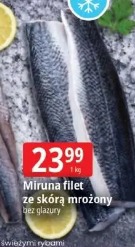 Miruna filet ze skórą mrożony bez glazury