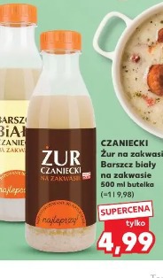 Czaniecki Żur na zakwasie, Barszcz biały na zakwasie