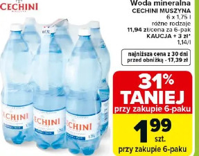 Woda mineralna CECHINI MUSZYNA