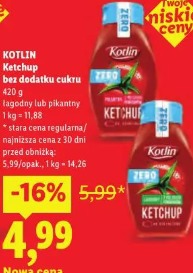 Kotlin Ketchup bez dodatku cukru