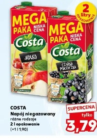 Costa Napój niegazowany różne rodzaje