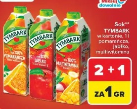 Sok Tymbark pomarańcza, jabłko, multiwitamina