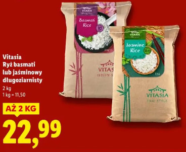 Vitasia Ryż basmati lub jaśminowy długoziarnisty