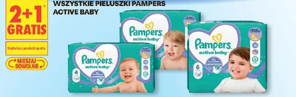 Pampers Active Baby wszystkie pieluszki