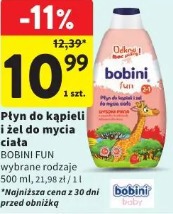 Płyn do kąpieli i żel do mycia ciała Bobini Fun
