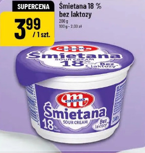 Śmietana 18% bez laktozy