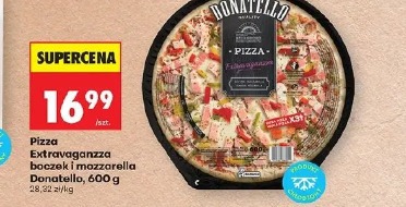 Pizza Extravaganza boczek i mozzarella Donatello
