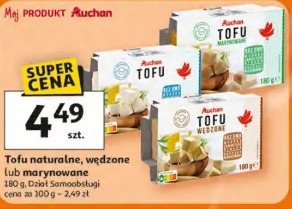 Tofu naturalne, wędzone lub marynowane Auchan