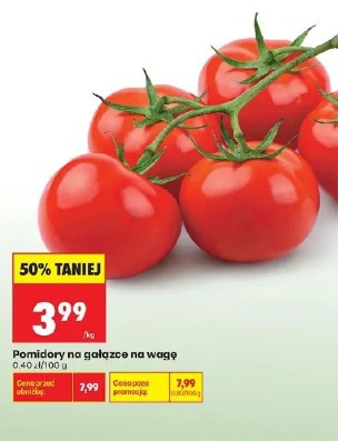 Pomidory na gałązce na wagę