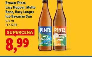 Browar Pinta Lazy Hopper, Molto Bene, Hazy Looper lub Bavarian Sun