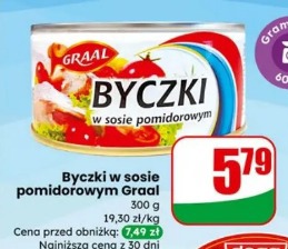 Byczki w sosie pomidorowym Graal