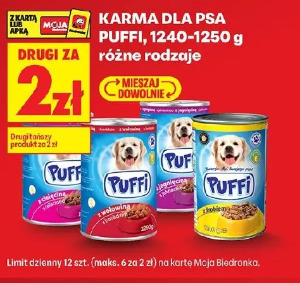 Karma dla psa Puffi, 1240-1250 g różne rodzaje