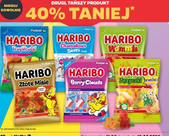 Wszystkie żelki Haribo