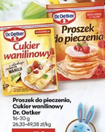 Proszek do pieczenia, Cukier wanilinowy Dr. Oetker