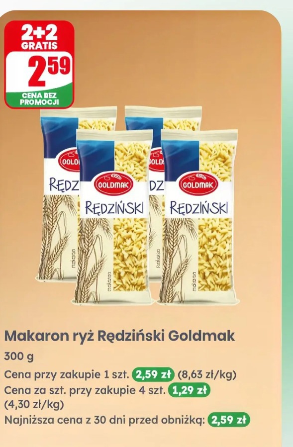 Makaron ryż Rędziński Goldmak