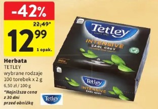 Tetley Intensive Earl Grey herbata