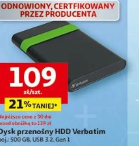 Dysk przenośny HDD Verbatim