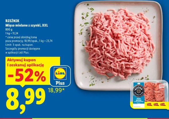 Rzeźnik Mięso mielone z szynki, XXL