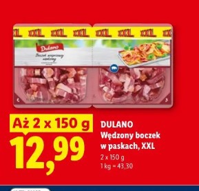 Dulano Wędzony boczek w paskach XXL