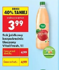 Sok jabłkowy bezpośrednio tłoczony Vital Fresh, 1 l