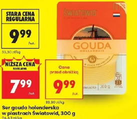 Ser gouda holenderska w plastrach Światowid