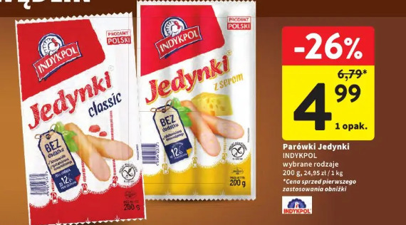 Parówki Jedynki Indykpol