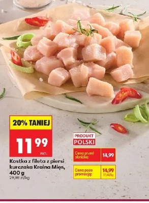 Kostka z fileta z piersi kurczaka Kraina Mięs