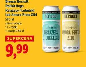 Browar Recraft Polish Hops Książęcy i Lubelski lub Amora Preta Zibi