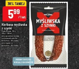 Kiełbasa myśliwska z szynki Madej Wróbel