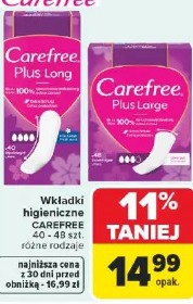 Wkładki higieniczne Carefree