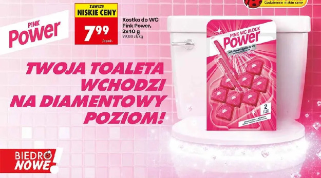 Kostka do WC Pink Power