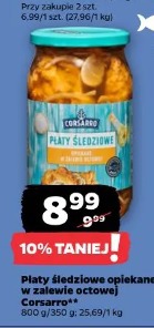 Płaty śledziowe opiekane w zalewie octowej Corsarro