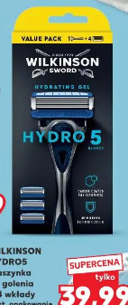 Wilkinson Sword Hydro 5 maszynka do golenia + 4 wkłady