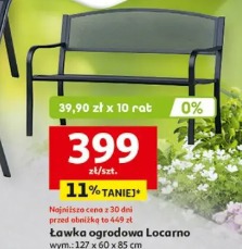 Ławka ogrodowa Locarno