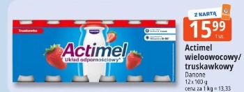 Actimel wieloowocowy/truskawkowy Danone