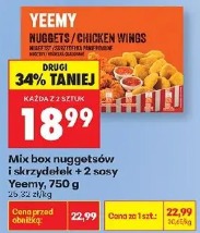 Mix box nuggetów i skrzydełek + 2 sosy Yeemy