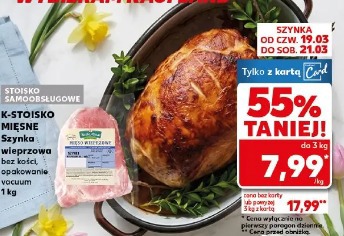 Szynka wieprzowa bez kości, opakowanie vacuum