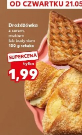 Drożdżówka z serem, makiem lub budyniem