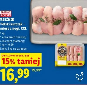 Polski rzeźnik Polski kurczak – mięso z nogi, XXL