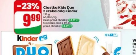 Ciastka Kids Duo z czekoladą Kinder