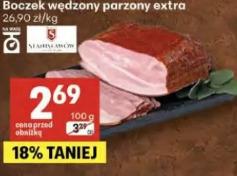Boczek wędzony parzony extra Sokołów