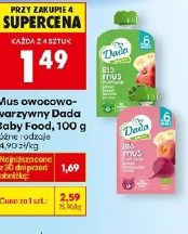 Mus owocowo-warzywny Dada Baby Food